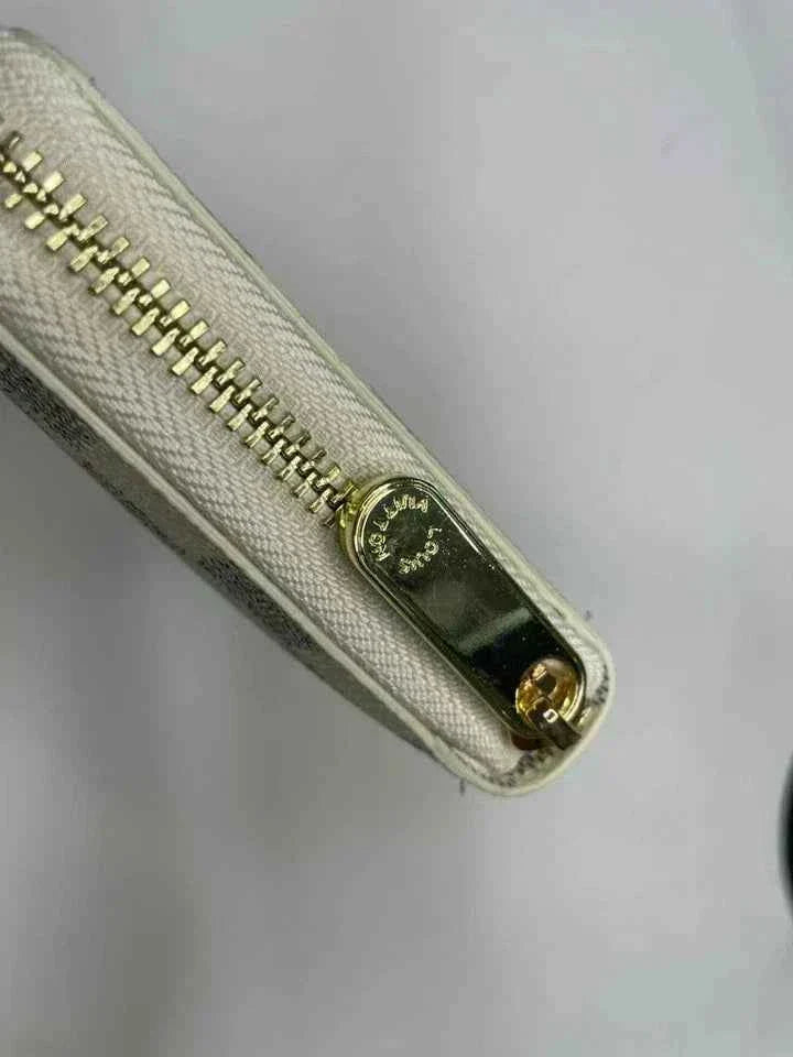 Louis Vuitton Damier Azur Zippy Wallet – Zip Around Long Wallet Purse | White