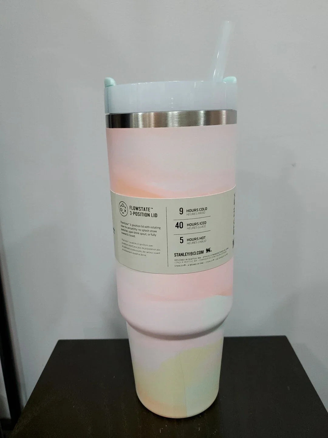 Stanley Quencher H2.0 FlowState Tumbler 30oz Pastel Multicolor Insulated Travel Mug with Handle