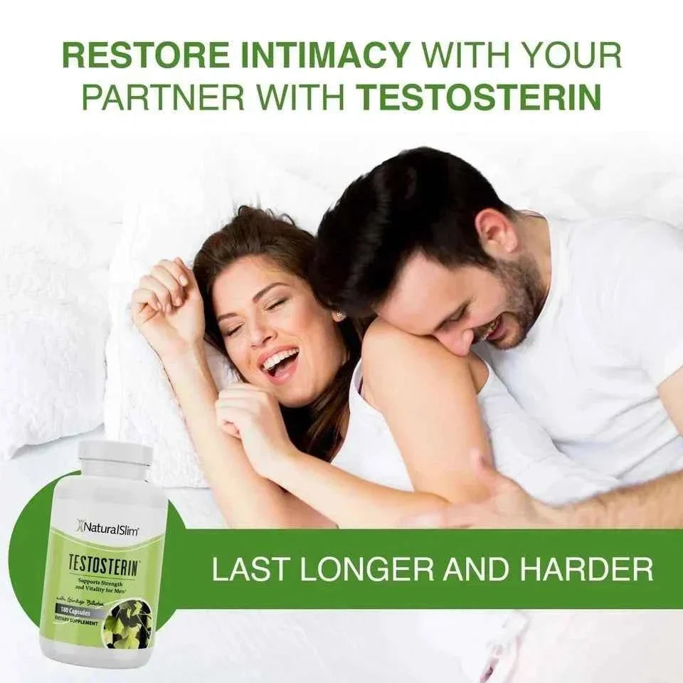 NaturalSlim Testosterin Men's Multivitamins Testosterone Booster 180 capsules