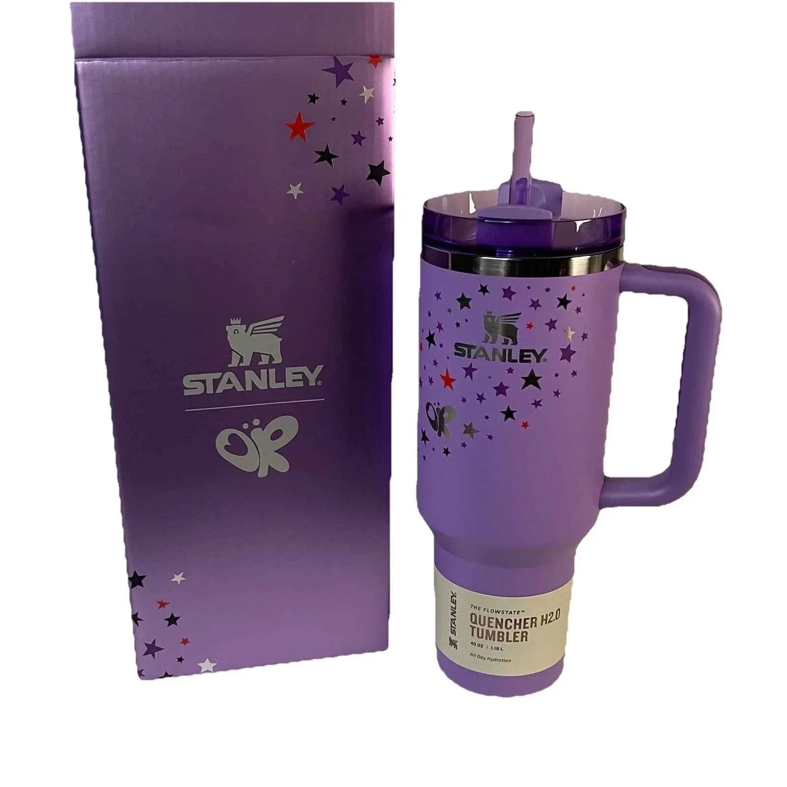 Stanley x Olivia Rodrigo Quencher H2.0 FlowState Tumbler 40 OZ Purple NEW NIB