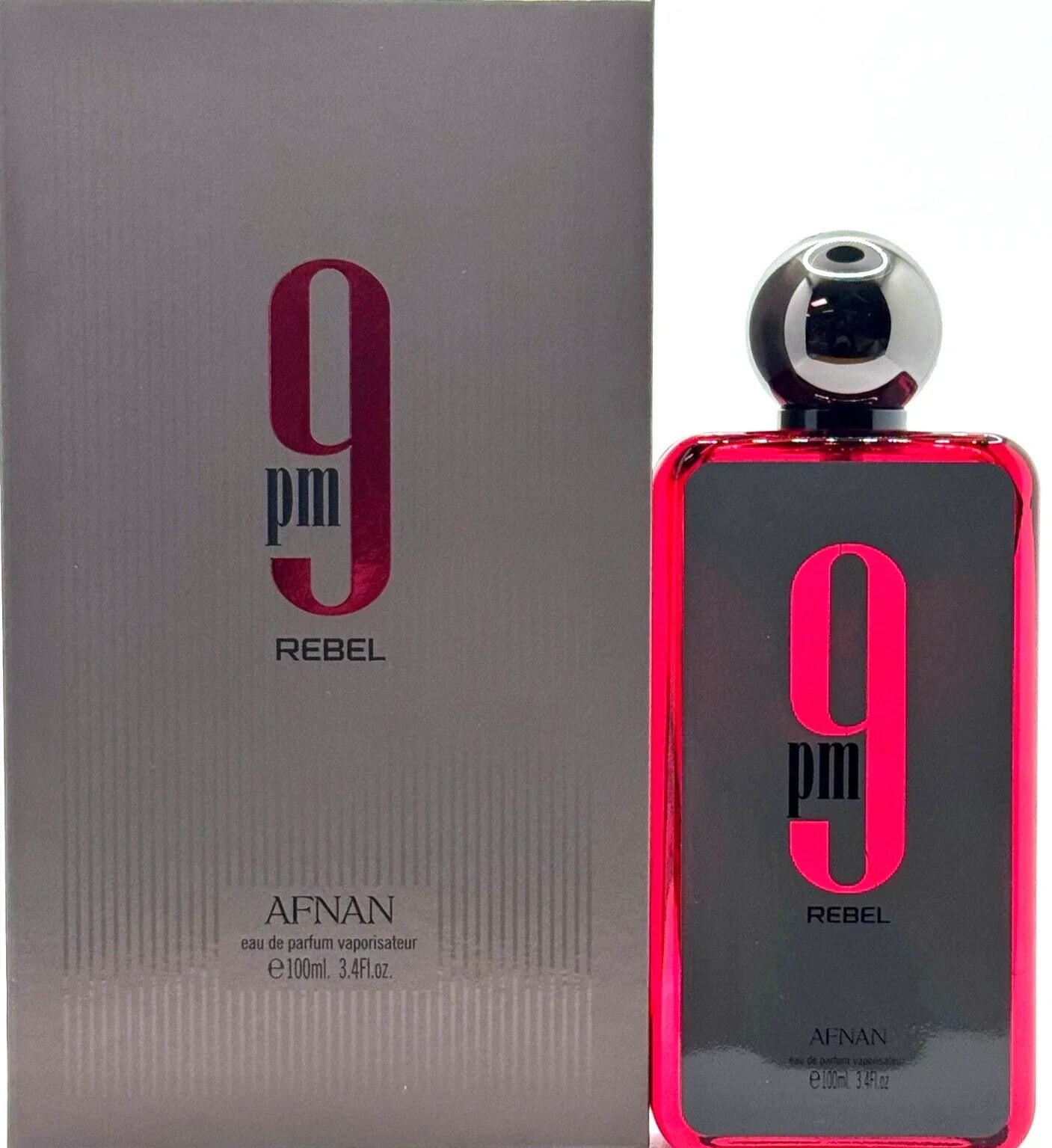 Afnan 9PM Rebel Eau de Parfum Spray for Men 100ml / 3.4 fl oz Long Lasting Fragrance  Brand: