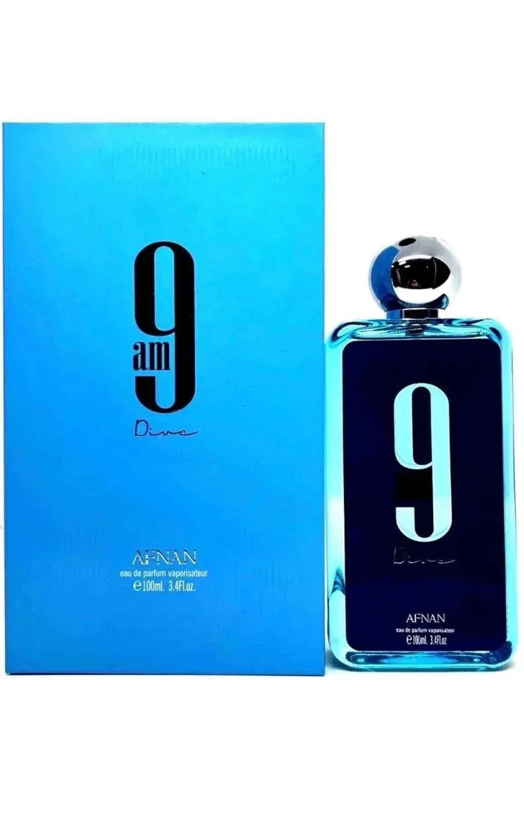 Afnan 9AM Dive Perfumes EDP 3.4 Oz 100 ML For Unisex 🥇USA Seller