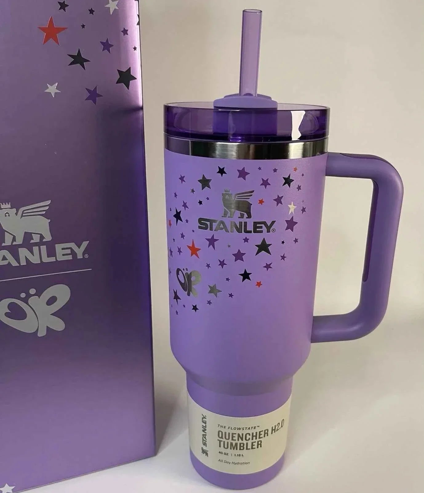 Stanley x Olivia Rodrigo Quencher H2.0 FlowState Tumbler 40 OZ Purple NEW NIB