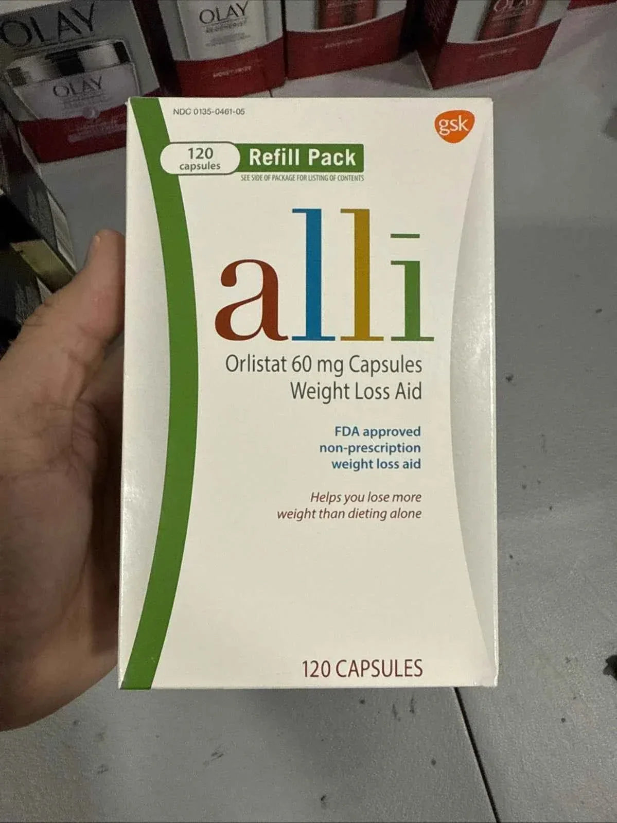 Alli Orlistat 60 mg Capsules Weight Loss Aid – 120 Capsules