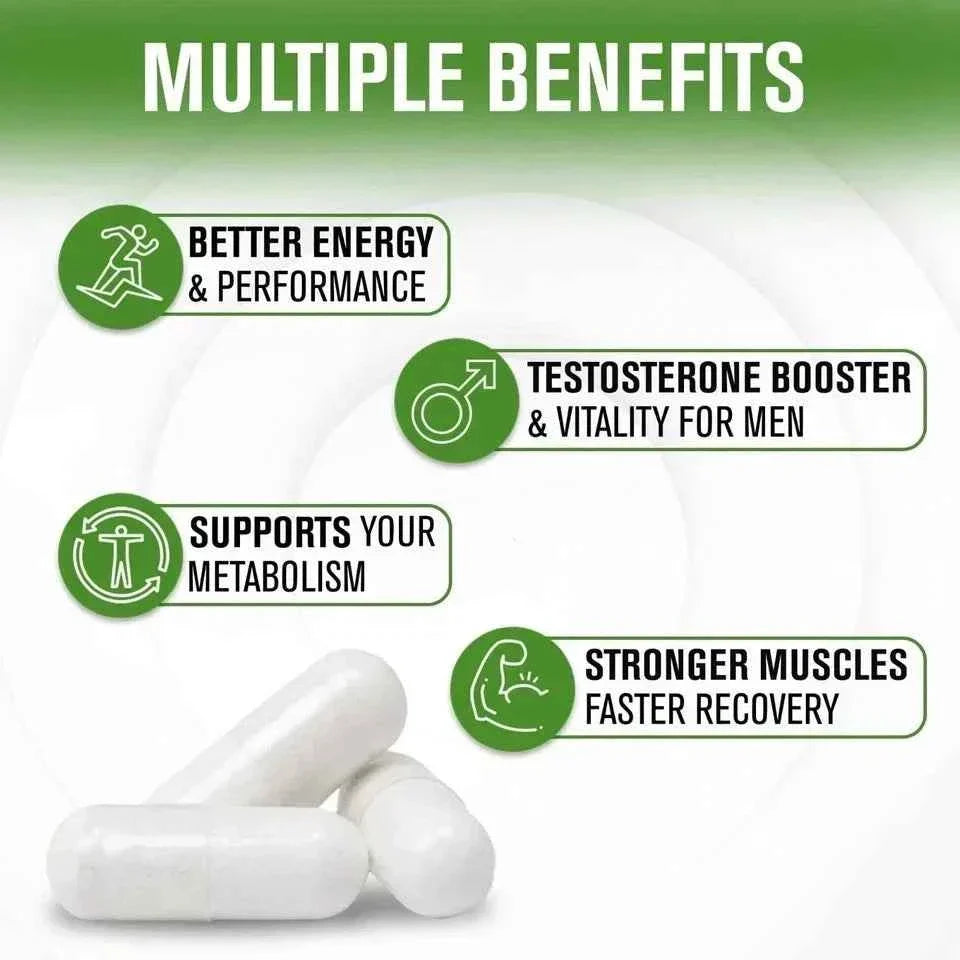 NaturalSlim Testosterin Men's Multivitamins Testosterone Booster 180 capsules